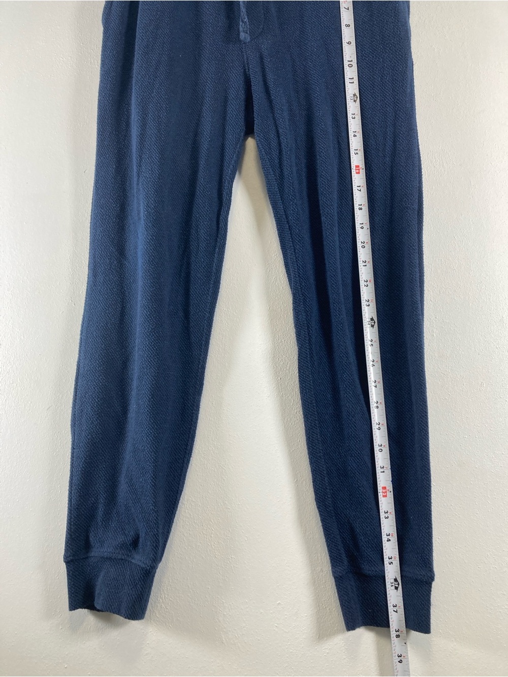 Faherty Legend Sweatpant Mens Navy Knit Joggers Small Pocket Sport Drawstring - Picture 7 of 16
